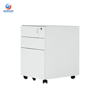 Armoire de classement de bureau en acier avec tiroirs de rangement pour l'organisation des documents à côté du bureau de travail