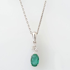 Pendentif émeraude colombienne, émeraude certifiée, pendentif délicat, bijou de naissance, cadeau pour l'être aimé - Product Image 1