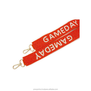 À la mode Gameday Go Utes sangle perlée personnalisé à la main sac à main sangle réglable broderie épaule ceinture sac sangle collège mode - Product Image 6