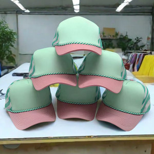Gorra Trucker Personalizada al por Mayor de 6 Paneles, 100% Algodón, Malla Transpirable, Impermeable, con Parche, Cierre a Presión, para Exteriores - Product Image 2