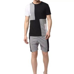 OEM T-Shirts and Shorts New Design O Neck Half Sleeve Tee and Shorts <b>Twin</b> <b>set</b> Best Selling 100% Cotton Customized Logo Printed - Product Image 4