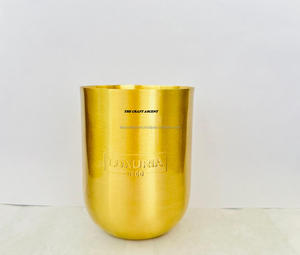 Portavelas de Latón con Acabado Cepillado Hechos a Mano, Aroma DESSERT, Cera de Soja, Navidad, Modernos, Personalizados al por Mayor, Grabados - Product Image 5