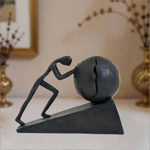 Sculpture métallique moderne la plus vendue, en acier inoxydable artisanal, pour décoration intérieure et extérieure, d'un fabricant indien. - Product Image 1