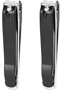 Lot de 2 coupe-ongles robustes en acier à haute teneur en carbone, à mâchoires larges, pour ongles épais et incarnés, professionnel, OEM - Product Image 2