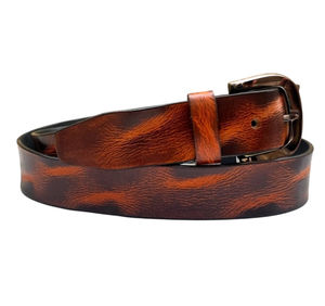 Ceinture florale décontractée de luxe en cuir de vachette véritable, design personnalisé, haute couture, avec boucle en alliage, largeur 2,8 cm - Product Image 3