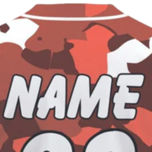 Camiseta de Béisbol Personalizada para Hombre, Color Naranja Camuflaje, con Botones, Uniforme Deportivo Transpirable para Equipo de Softbol, Camiseta Deportiva para Entrenamiento - Product Image 6