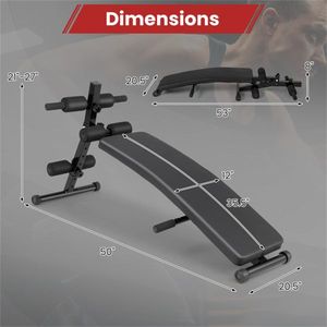 Panca Pieghevole Moderna per Addominali, Attrezzatura da Palestra Sicura, Panca per Manubri/Pesi per Allenamento, Panca Pieghevole per Panca Piana - Product Image 3