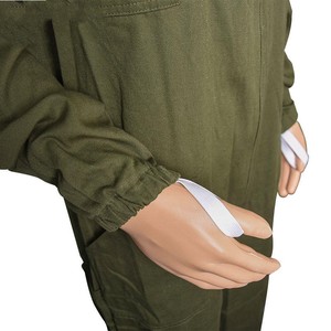 Combinaison d'apiculteur de protection intégrale verte avec voile amovible, niveau de sécurité D, coupe ample, manches en polyester anti-coupure - Product Image 4