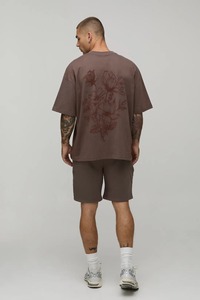 เสื้อยืดโอเวอร์ไซส์ทรงบ็อกซี่ แขนสั้น ผ้าฝ้าย สีพื้น สไตล์ลำลอง สตรีทแวร์ ทรงหลวม สำหรับผู้ชาย - Product Image 3