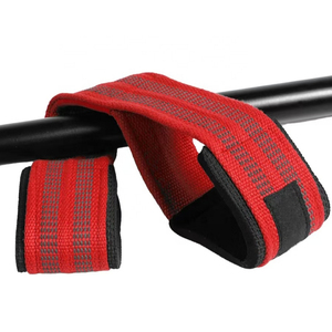 Sangles de musculation en coton réglables avec logo personnalisé pour la salle de sport, la remise en forme et les exercices - Antidérapantes et respirantes - Product Image 1