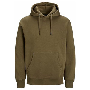 Men's Hooded Sweatshirt Solid Color Cotton Fleece Casual Autumn Wear Regular Fit Pocket Design - Product Image 3