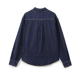 Conjuntos de Camisas y Pantalones de Mezclilla 100% Algodón, Estilo Vintage, Ecológicos, Casuales, con Botones, Manga Larga, para Mujer, Nuevas Llegadas de Verano/Invierno - Product Image 2