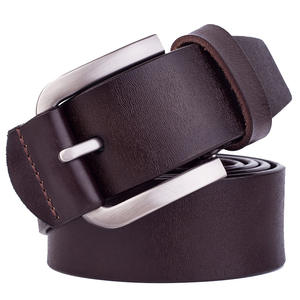 Ceinture en cuir véritable blanc automatique pour homme, réglable, décontractée, style golf, en cuir pleine fleur de qualité supérieure - Product Image 1