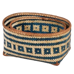Wholesaler Eco friendly Nice Bamboo Woven Storage Baskets ODM From Vietnam Bamboo storage baskets - Product Image 1