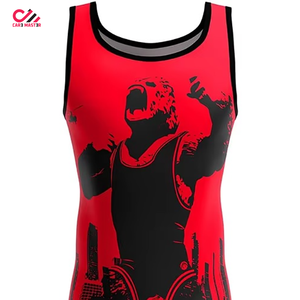 Nouveau design très demandé : Maillot de lutte pour homme avec impression de logo personnalisé, en Spandex/Polyester, séchage rapide et respirant - Product Image 4
