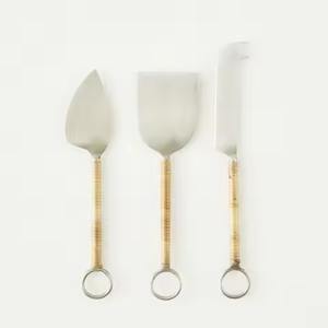 Ensemble de couteaux à fromage en métal finition design, manche en résine, outils de découpe de fromage de qualité supérieure pour événements, cuisine, salle à manger, restaurant - Product Image 4