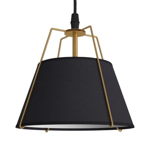 Bán buôn thiết kế trong nhà sét đèn chùm đèn Mặt dây chuyền handmade Tường Đèn màu đen và vàng khung bột trang trí nội thất cung cấp - Product Image 1