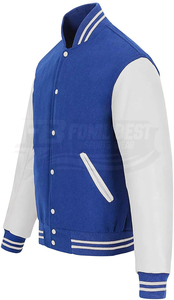 Blouson Bomber Décontracté Homme Coupe Slim Personnalisable Col Montant Boutons Devant Service OEM Disponible Conception Personnalisée Lettres - Product Image 5