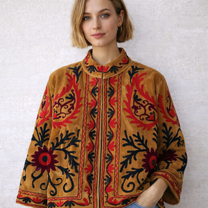 SUJANI <b>Quilted</b> Bomber Jacket-100% Cotton Reversible & Eco-Friendly - Product Image 1