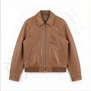 Low MOQ Women's Solid Leather Jacket-New Arrival High Quality Customizable Front Knitted <b>Canvas</b> Fabric Breathable Winter Design - Product Image 2