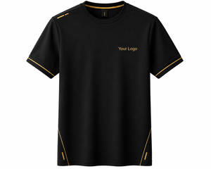 T-shirts en jersey pour hommes de haute qualité, 220g, couleurs unies personnalisables, logo, col rond, coupe classique, écologiques, respirants, séchage rapide, en gros - Product Image 1