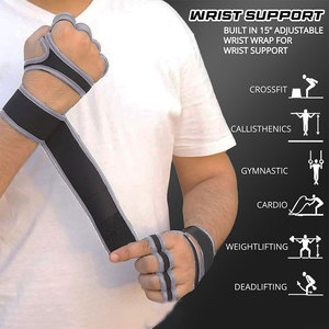 Customizable <b>Half</b>-finger Unisex Weightlifting Gloves polyester Anti <b>Slip</b> Strong Grip Wrist Protection Quick Dry Gym Gloves - Product Image 3