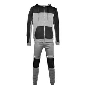 ชุดวอร์มผ้าฝ้ายขนแกะบล็อกสีสำหรับผู้ชาย,ชุดกีฬาสั่งทำ - Product Image 2