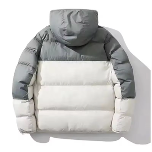 Blouson matelassé vintage pour homme, grande taille, en toile écologique, respirant, léger, imperméable, 80 % duvet, avec fermeture éclair - Product Image 4
