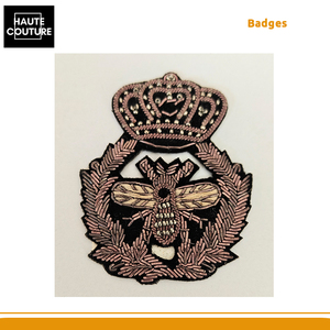 Insignia de Abeja Antigua Hecha a Mano (5×6 cm) – Diseño Personalizable con Hojas Laterales de Proveedor Indio al Precio Más Bajo del Mercado - Product Image 5