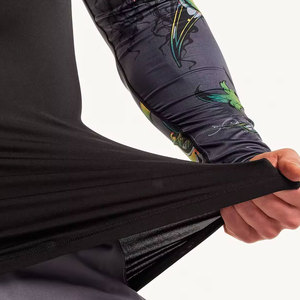 Rashguard de compresión de manga corta para Jiu Jitsu y MMA, totalmente sublimado y personalizado, para BJJ No-Gi, ropa de entrenamiento. - Product Image 5