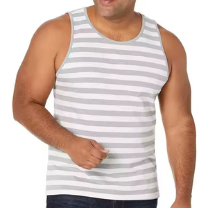 Débardeur de sport pour homme, personnalisé, écologique, à séchage rapide, respirant, col rond, motif uni, pour la gym et l'entraînement musculaire - Product Image 3
