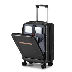 20 Inch Carry-On Luggage ABS+PC Double Spinner Wheels with <b>TSA</b> <b>Lock</b> Airline Approved Front Compartment 22 X 14 X 9 Dimensions - Product Image 4