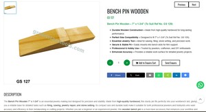 Soporte de Banco de Madera de 7 Pulgadas, Herramienta para Joyería, Accesorio para Banco de Trabajo, Herramientas para Fabricación de Joyas, Herramientas Manuales, Herramientas de Orfebrería |   N.° de artículo GS-127 - Product Image 3