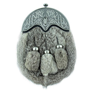 Kilt Sporran 100% en fourrure de lapin professionnelle, design durable et léger, dernières pampilles écossaises décontractées, double gaufrage, toutes couleurs - Product Image 1