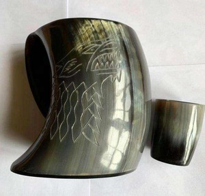 Most Selling Luxury Horn <b>Mug</b> with Polished Finish Stylish Drinking <b>Mug</b> for Beer or Wine Use Available for Worldwide Supply - Product Image 1