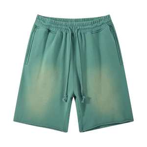 Pantalones cortos de verano Color personalizado de alta calidad 100% algodón de felpa cintura elástica al por mayor - Product Image 3