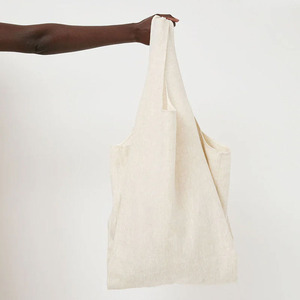 Sac fourre-tout décontracté en coton/toile grande capacité avec longue anse pour femme, idéal pour le sport - Product Image 4