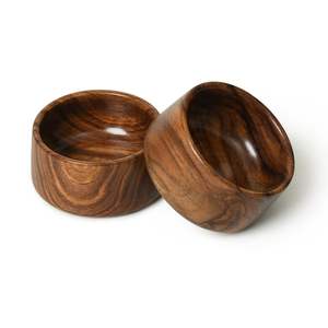 ชามไม้เนื้อแข็งทรงกลมทำมืออเนกประสงค์ - Product Image 3