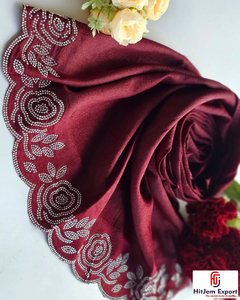 Hot Fix Rhinestone Crystal Woven Mesh Fabric 70 GSM Eco Friendly Lightweight OEM ODM Make-To-Order Custom Bridal Garment Fabric - Product Image 4