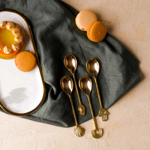Amazing Brass Spoon Royal 4 PCS <b>Dinner</b> Ware Decoration Luxury Demanding brass Spoon/Fork/Butter <b>Knife</b> Spoon - Product Image 4