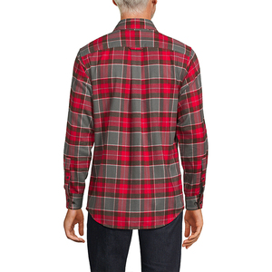 New Arrival 100% Cotton Long Sleeve Plaid <b>Flannel</b> Shirts Printed - Product Image 2