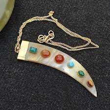 จี้เขาควายทำด้วยมือเป็นมิตรต่อสิ่งแวดล้อมจี้เครื่องประดับ - Product Image 3