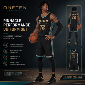Ensemble de maillot de basket-ball pour homme, débardeur sans manches et short noir uni, respirant, anti-transpiration, polyester, taille élastique, athlétique - Product Image 1