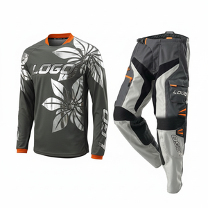 Ensemble de vêtements de motocross respirant, coupe-vent, séchage rapide, % polyester, impression par sublimation, logo personnalisé, unisexe, adulte - Product Image 4