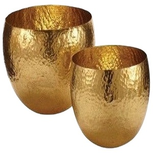 ใหม่ที่ทันสมัยทองเหลืองทองโลหะรอบชามเสิร์ฟสำหรับบ้าน/เครื่องครัวตกแต่งด้วยการผลิตจากอินเดีย - Product Image 4