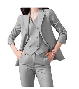Traje Formal Rosa de Alta Calidad para Mujer, Estilo Británico, Traje de Fiesta, Blazers, Ropa de Oficina, Pantalones, Chaqueta, en Venta - Product Image 4