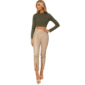 Solid Trader Crop Top Femme, Design Épuré et Élégant, Coutures Robustes, Longue Durée, Respirant, Doux pour la Peau, Style Western - Product Image 4
