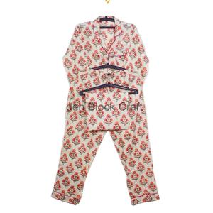 Conjunto de pijama con estampado floral para mujer, ropa de dormir, pijamas de algodón, pantalones de dormir para mujer, camisas de manga larga, pijama a juego - Product Image 1