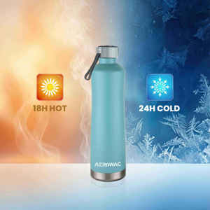 Bouteille isotherme en acier inoxydable de qualité supérieure, réutilisable, anti-fuite, portable, pour eau chaude et froide - Product Image 2