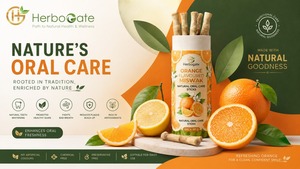 Fresh Lemon Flavoured <b>Miswak</b> Oral Hygiene <b>Stick</b> Crafted from Premium <b>Miswak</b> Wood for Complete Dental Care With Low Cost - Product Image 1